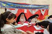 برپایی غرفه نقاشی در مسجد امیرالمومنین ‌زنجان